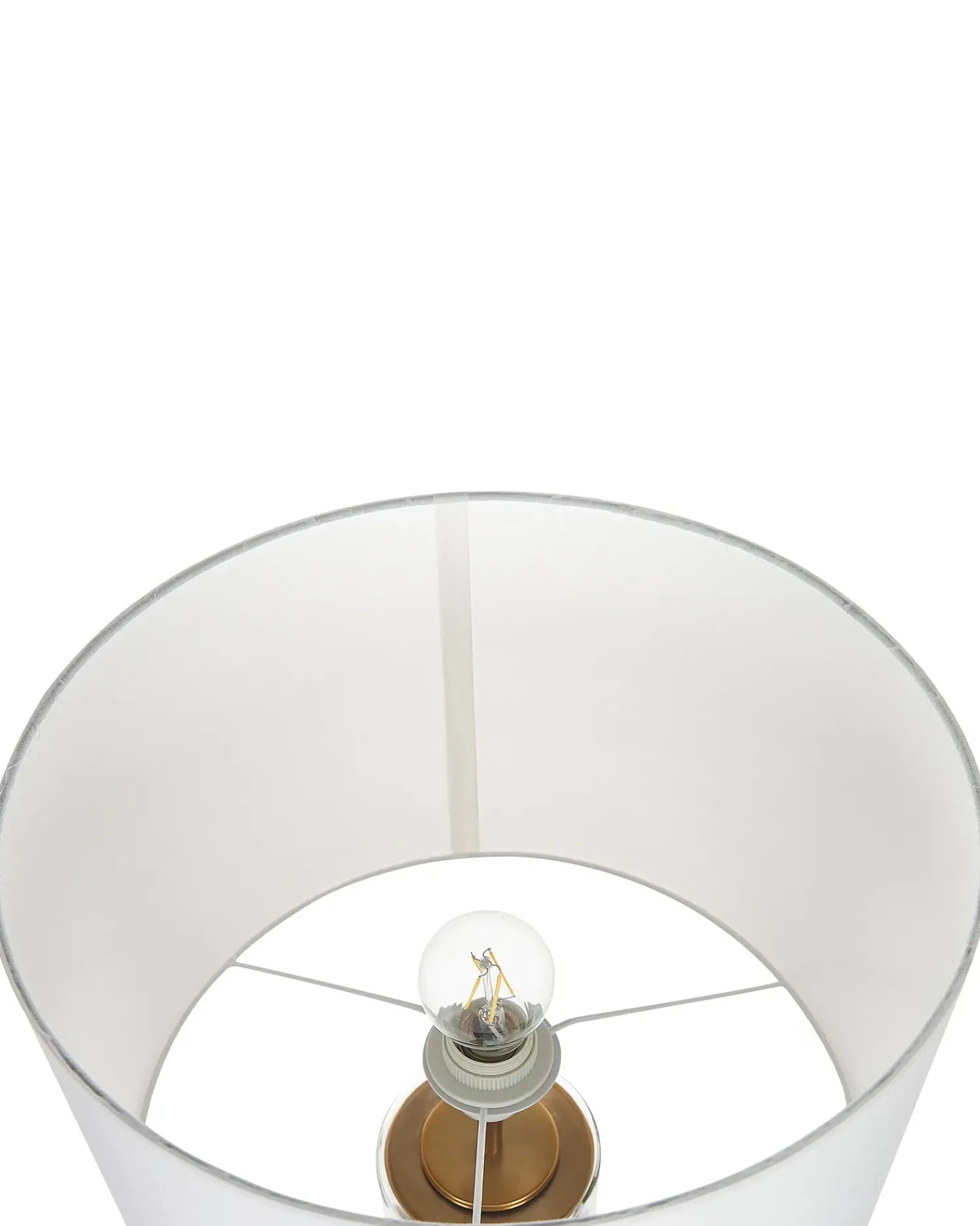 Clearance Beliani Lampada da tavolo BEATTON Metallo Oro Bianco Nero Oro Trasparente