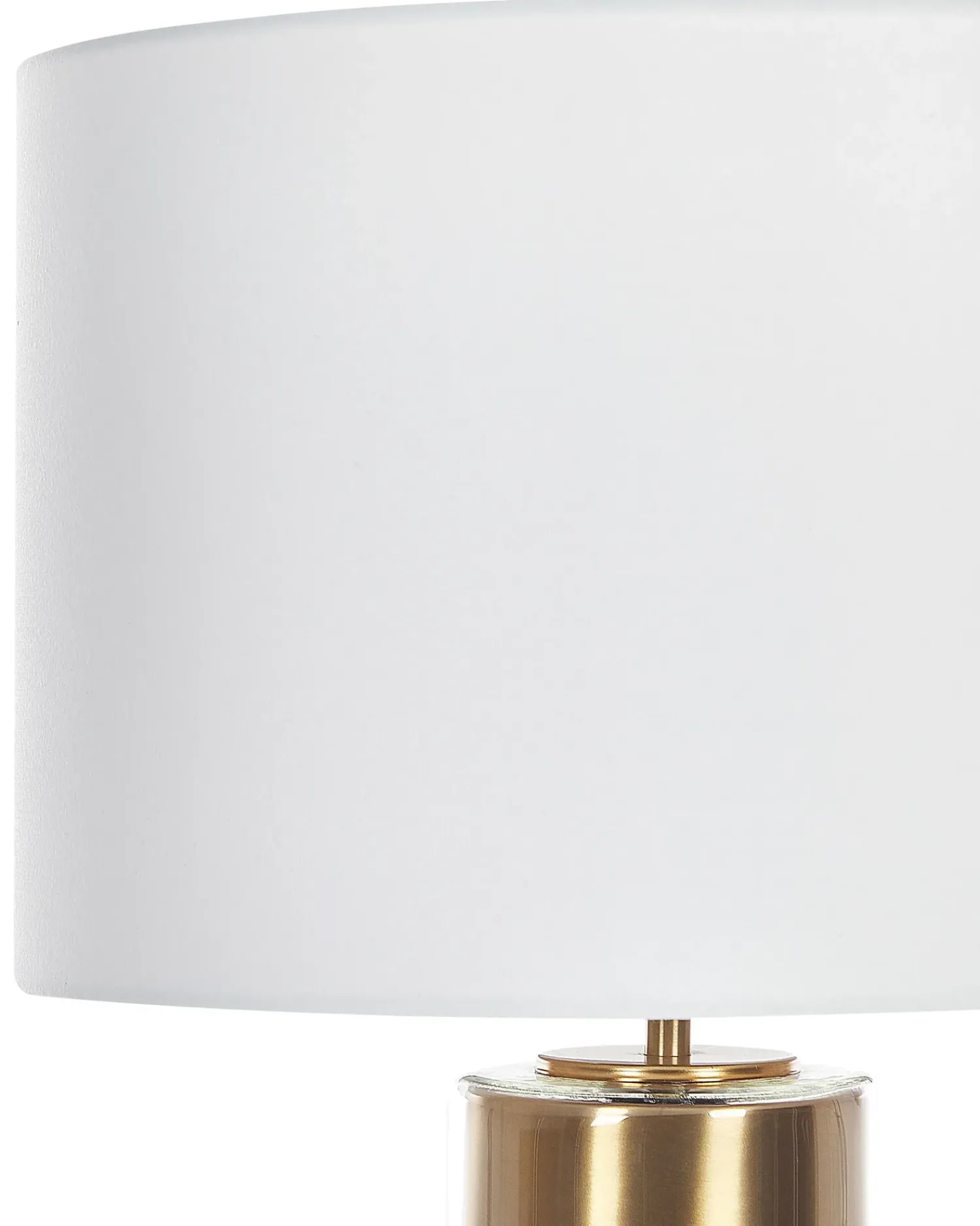 Clearance Beliani Lampada da tavolo BEATTON Metallo Oro Bianco Nero Oro Trasparente