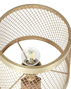 Discount Beliani Lampada da tavolo BEKI Legno di mango Marrone Ottone Marrone