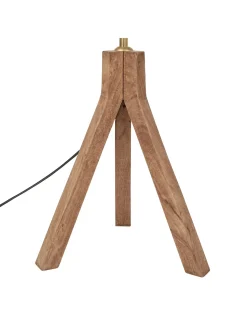 Discount Beliani Lampada da tavolo BEKI Legno di mango Marrone Ottone Marrone