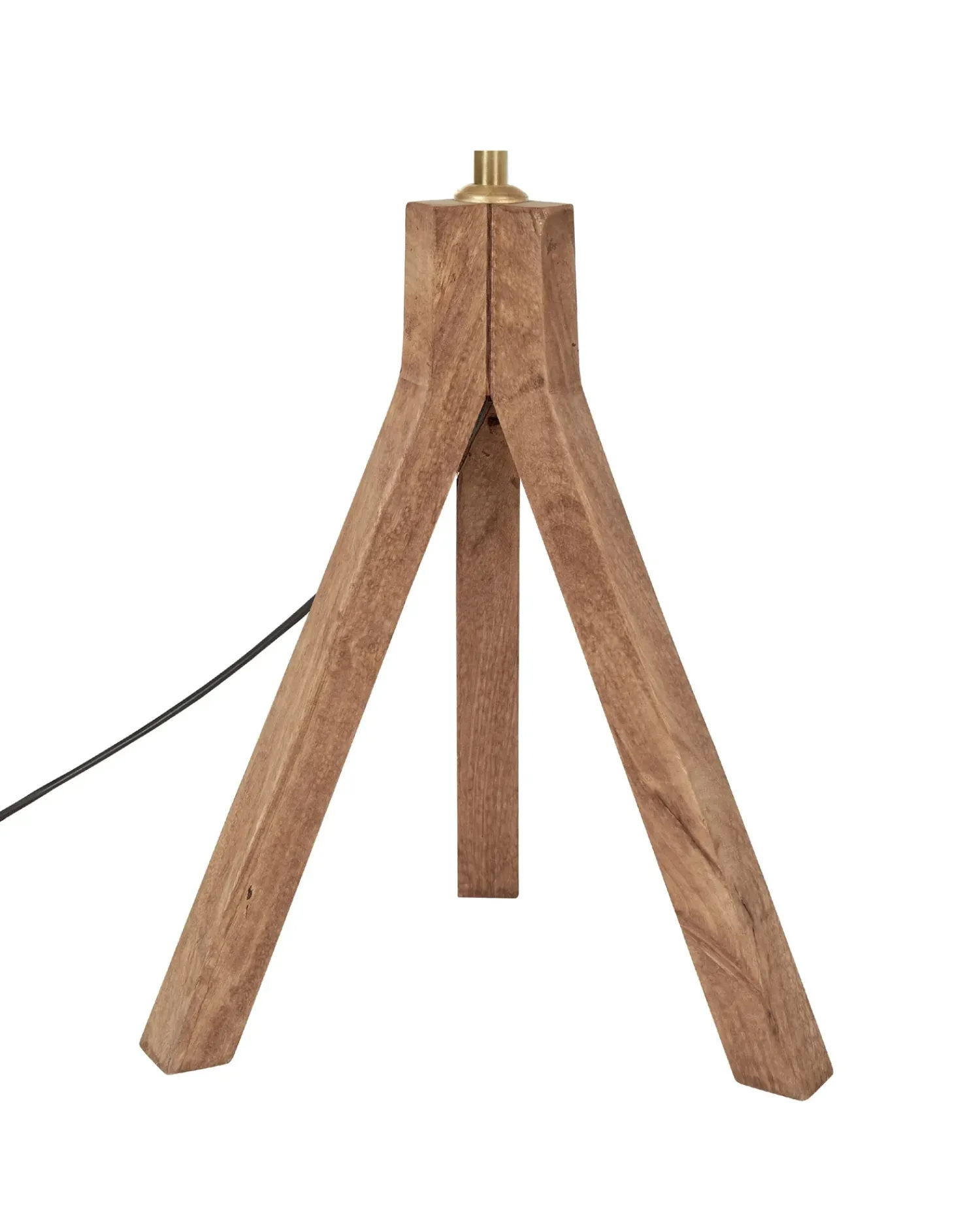 Discount Beliani Lampada da tavolo BEKI Legno di mango Marrone Ottone Marrone