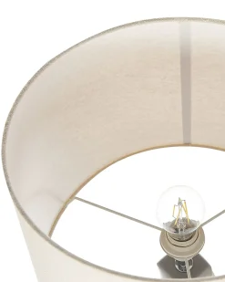 Outlet Beliani Lampada da tavolo BELAYA Ceramica Grigio Beige Grigio