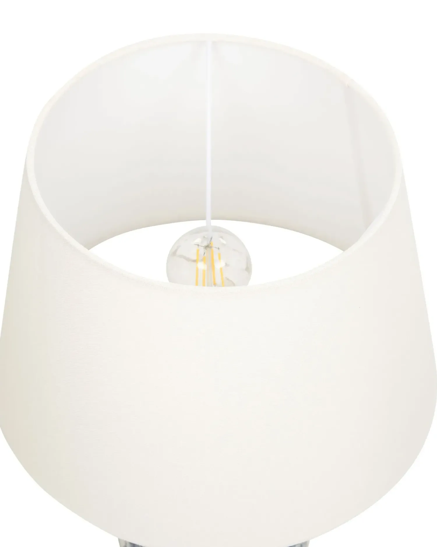 Best Beliani Lampada da tavolo BELUSO Porcellana Bianco/Blu Bianco Blu