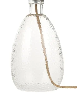 Clearance Beliani Lampada da tavolo BLANCO Vetro Naturale Naturale Trasparente