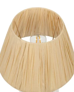 Clearance Beliani Lampada da tavolo BLANCO Vetro Naturale Naturale Trasparente