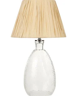 Clearance Beliani Lampada da tavolo BLANCO Vetro Naturale Naturale Trasparente