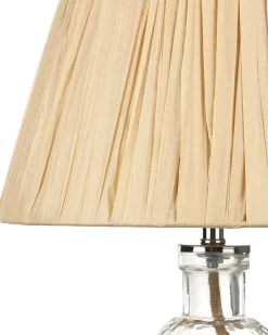 Clearance Beliani Lampada da tavolo BLANCO Vetro Naturale Naturale Trasparente