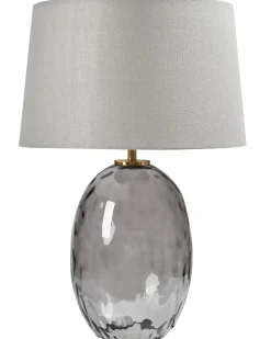Hot Beliani Lampada da tavolo BONELLI Grigio Trasparente Grigio