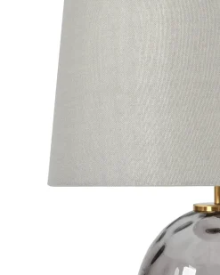 Hot Beliani Lampada da tavolo BONELLI Grigio Trasparente Grigio