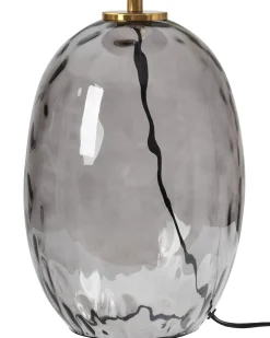 Hot Beliani Lampada da tavolo BONELLI Grigio Trasparente Grigio