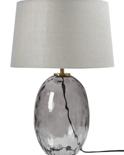Hot Beliani Lampada da tavolo BONELLI Grigio Trasparente Grigio