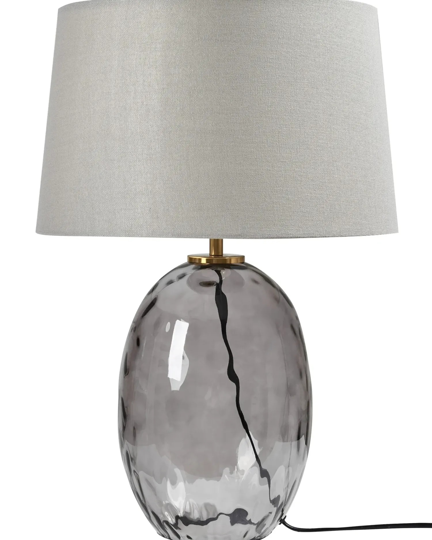 Hot Beliani Lampada da tavolo BONELLI Grigio Trasparente Grigio