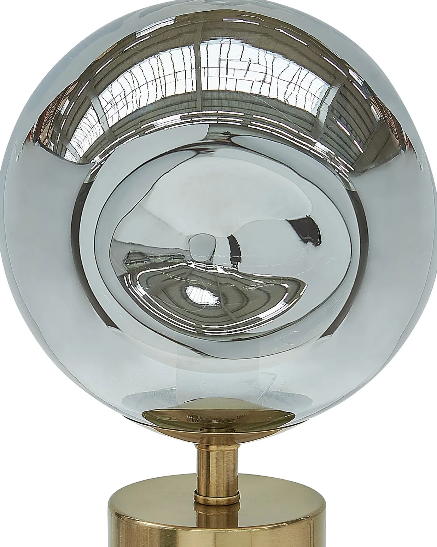 Hot Beliani Lampada da tavolo BOYD Metallo Ottone Argento Ottone