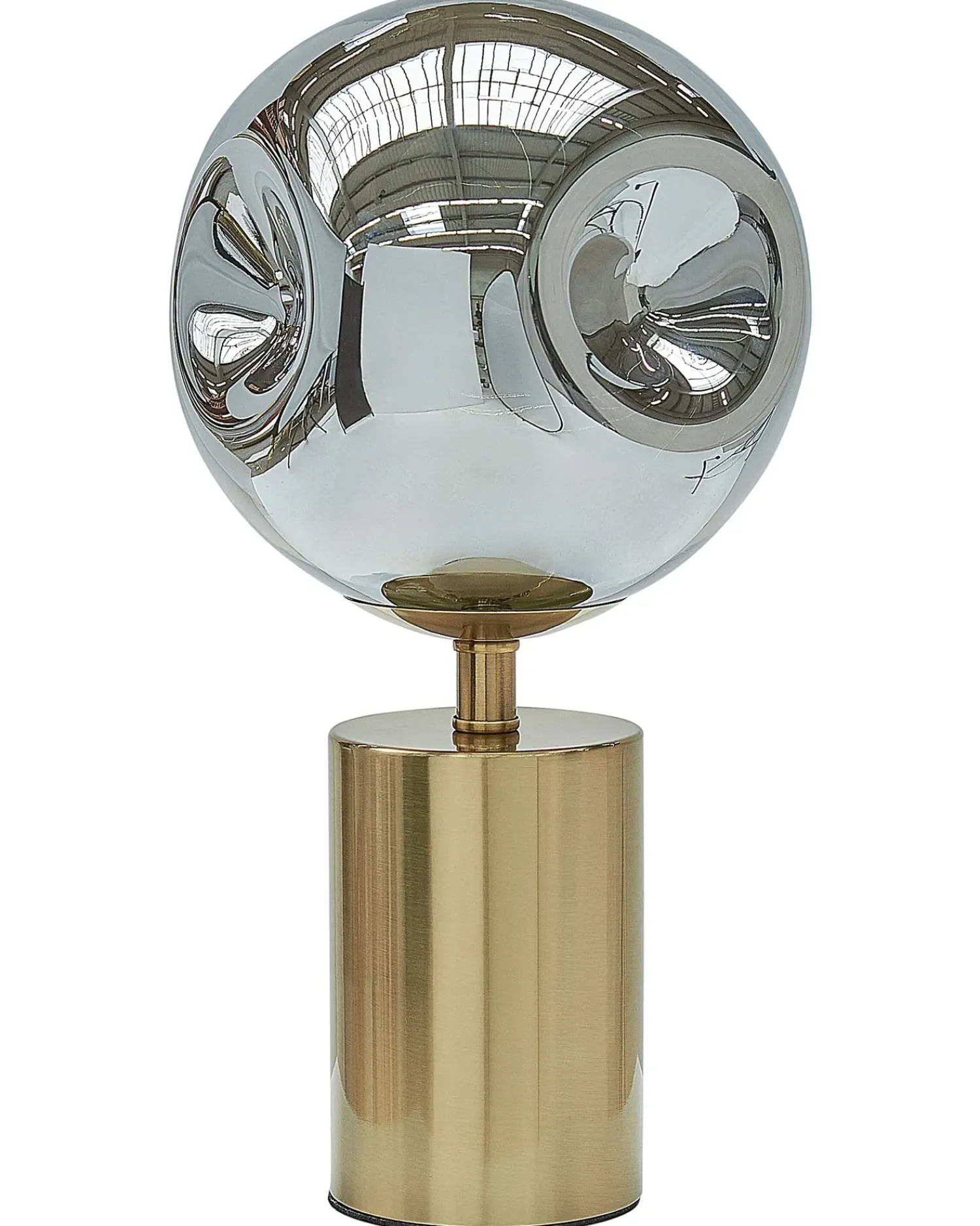Hot Beliani Lampada da tavolo BOYD Metallo Ottone Argento Ottone