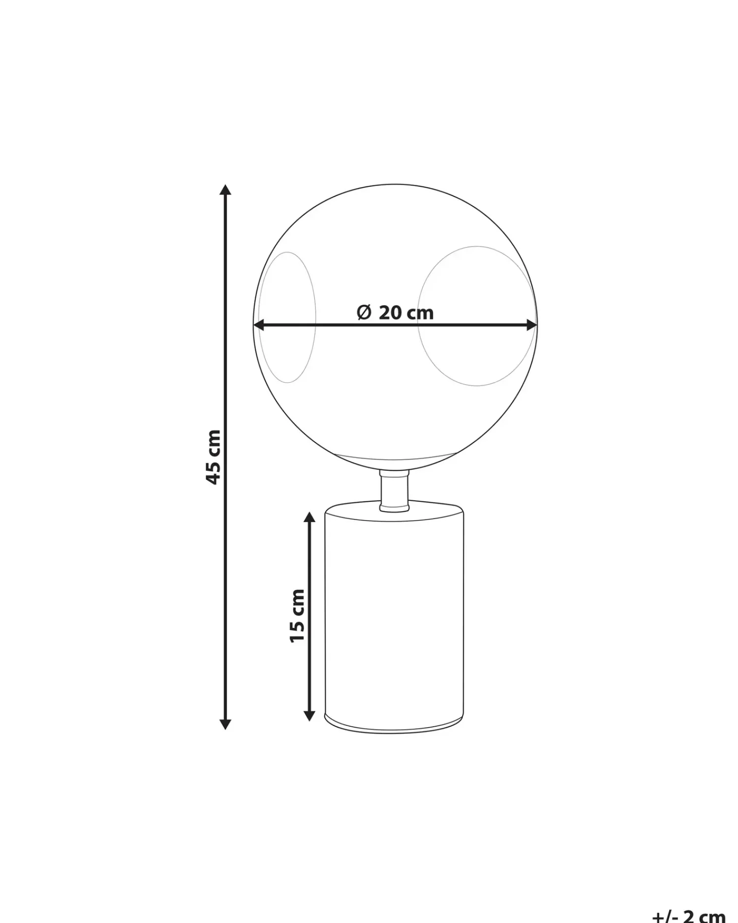 Hot Beliani Lampada da tavolo BOYD Metallo Ottone Argento Ottone