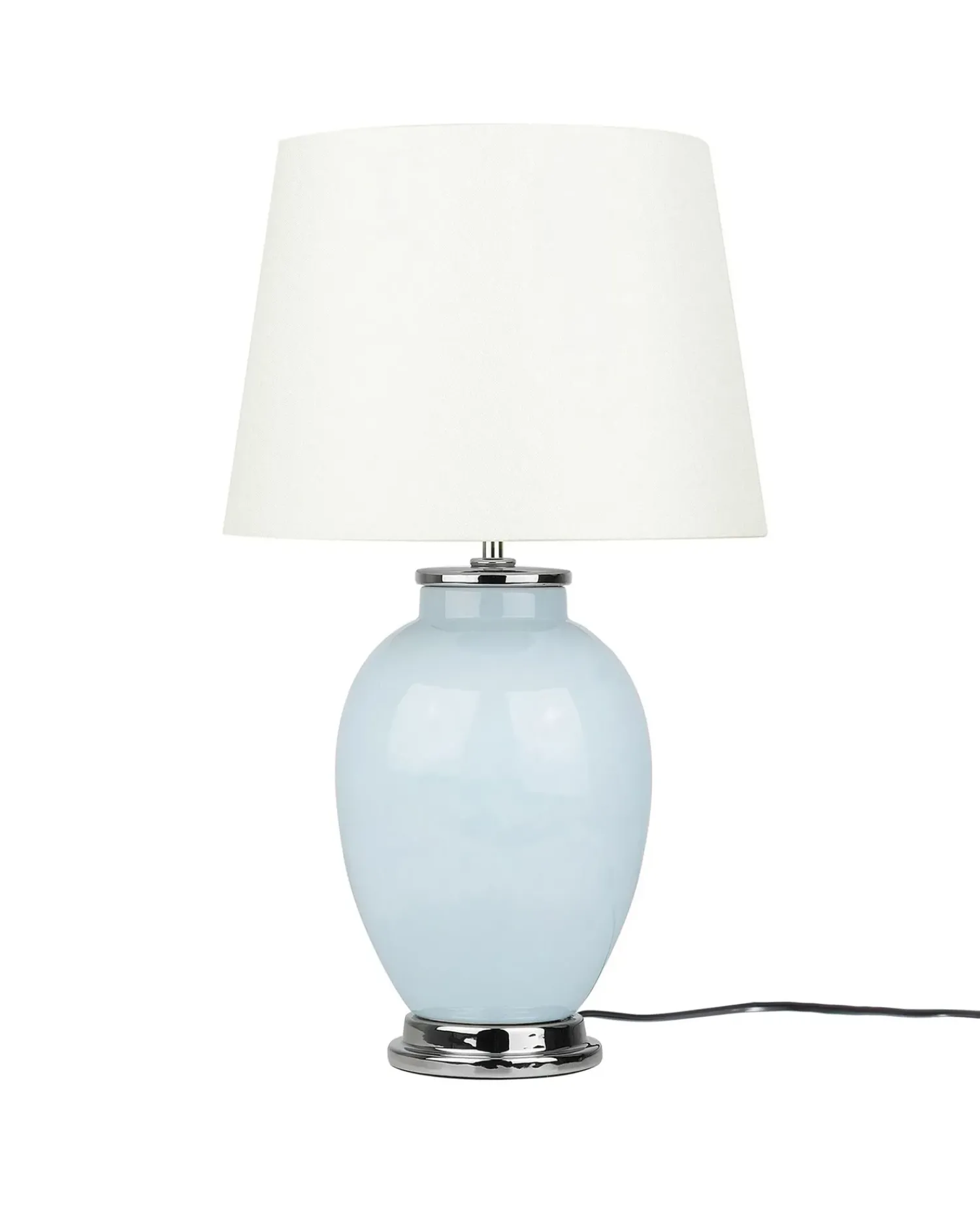 Sale Beliani Lampada da tavolo BRENTA Ceramica Azzurro Bianco Blu