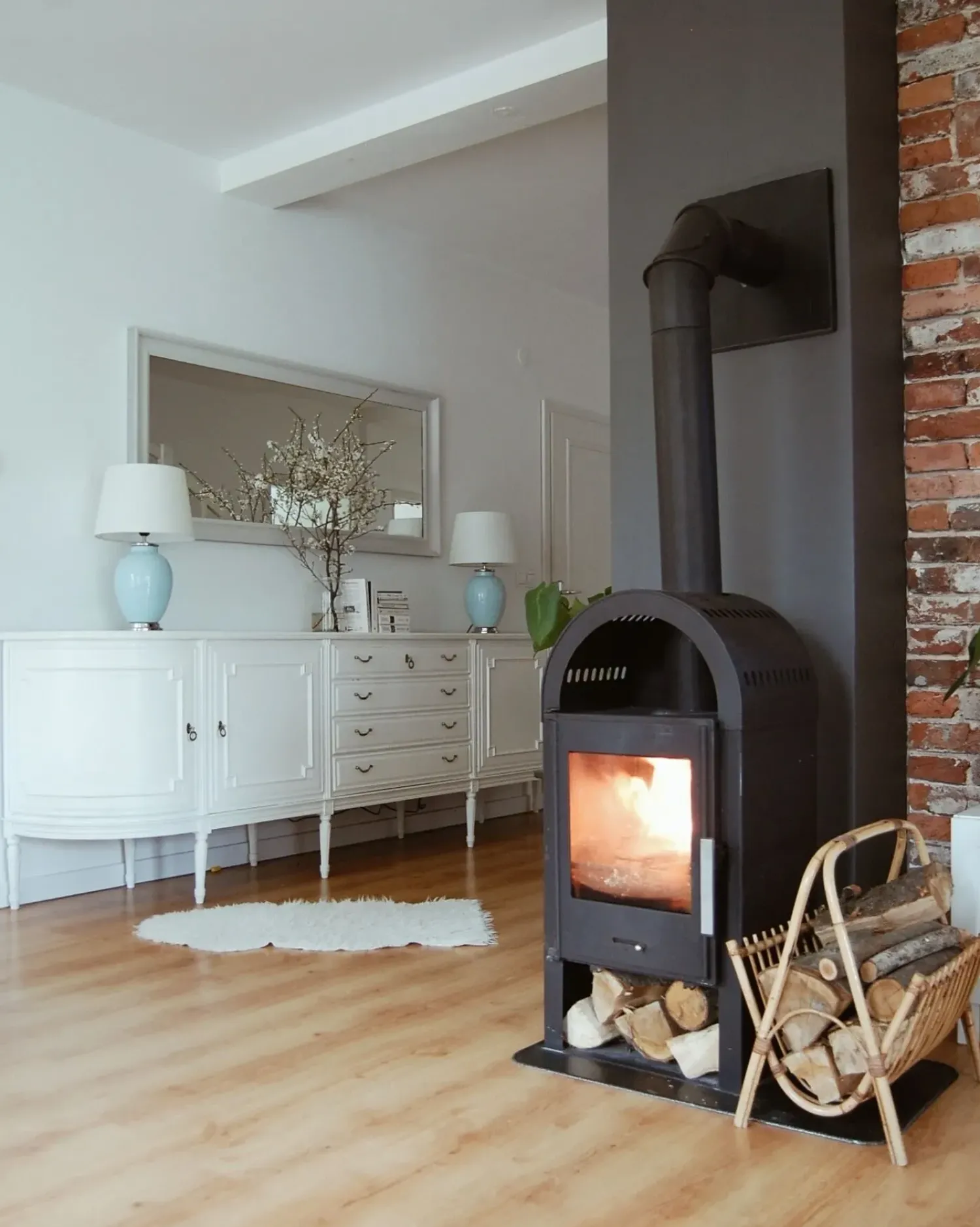 Sale Beliani Lampada da tavolo BRENTA Ceramica Azzurro Bianco Blu