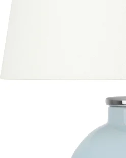 Sale Beliani Lampada da tavolo BRENTA Ceramica Azzurro Bianco Blu