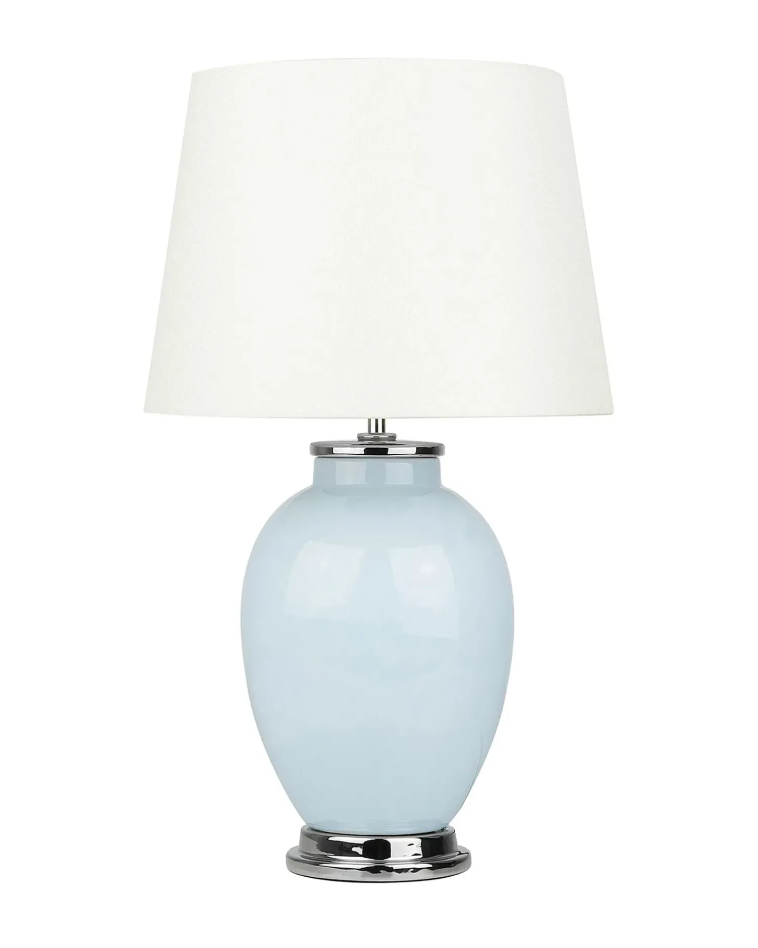 Sale Beliani Lampada da tavolo BRENTA Ceramica Azzurro Bianco Blu