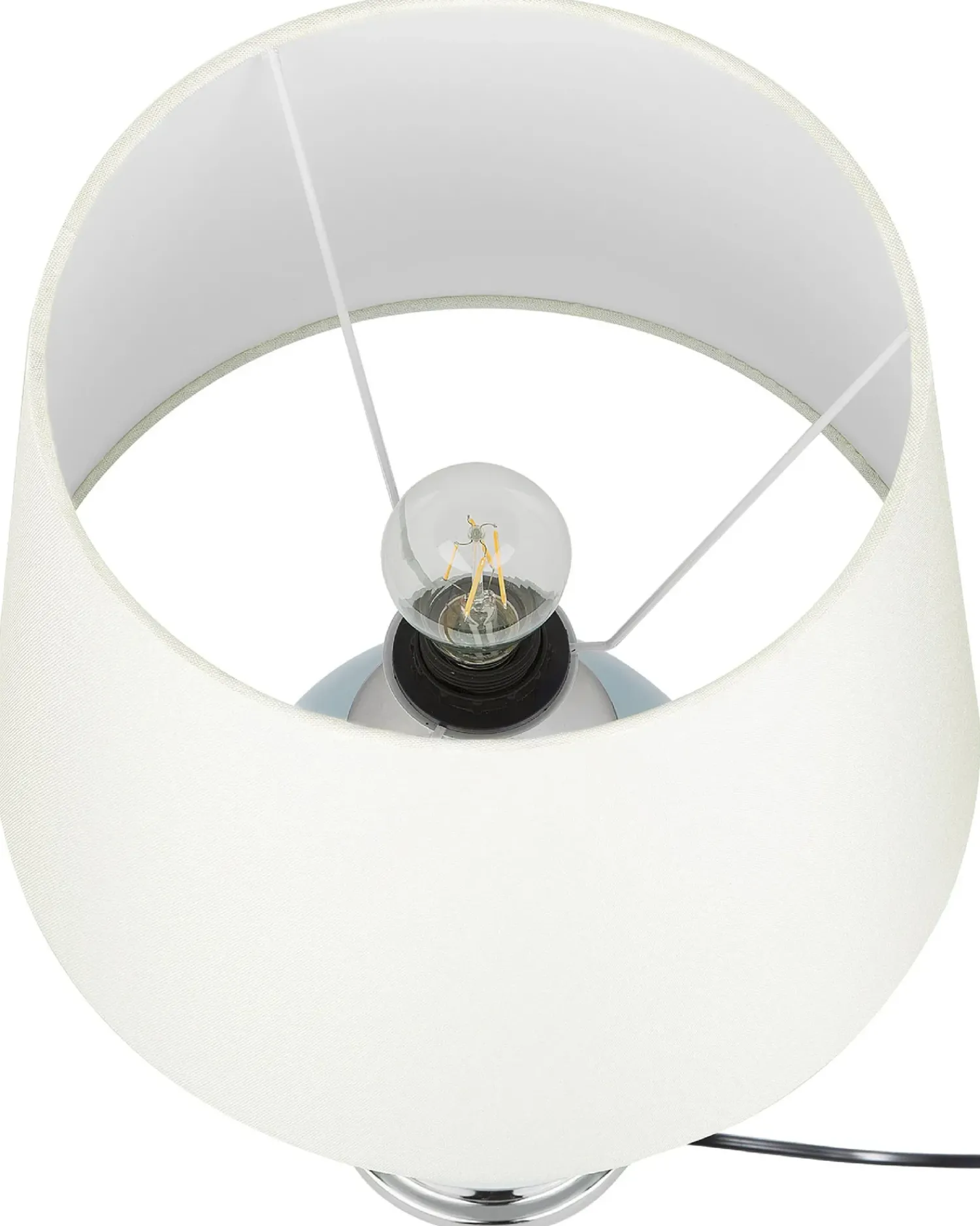 Sale Beliani Lampada da tavolo BRENTA Ceramica Azzurro Bianco Blu