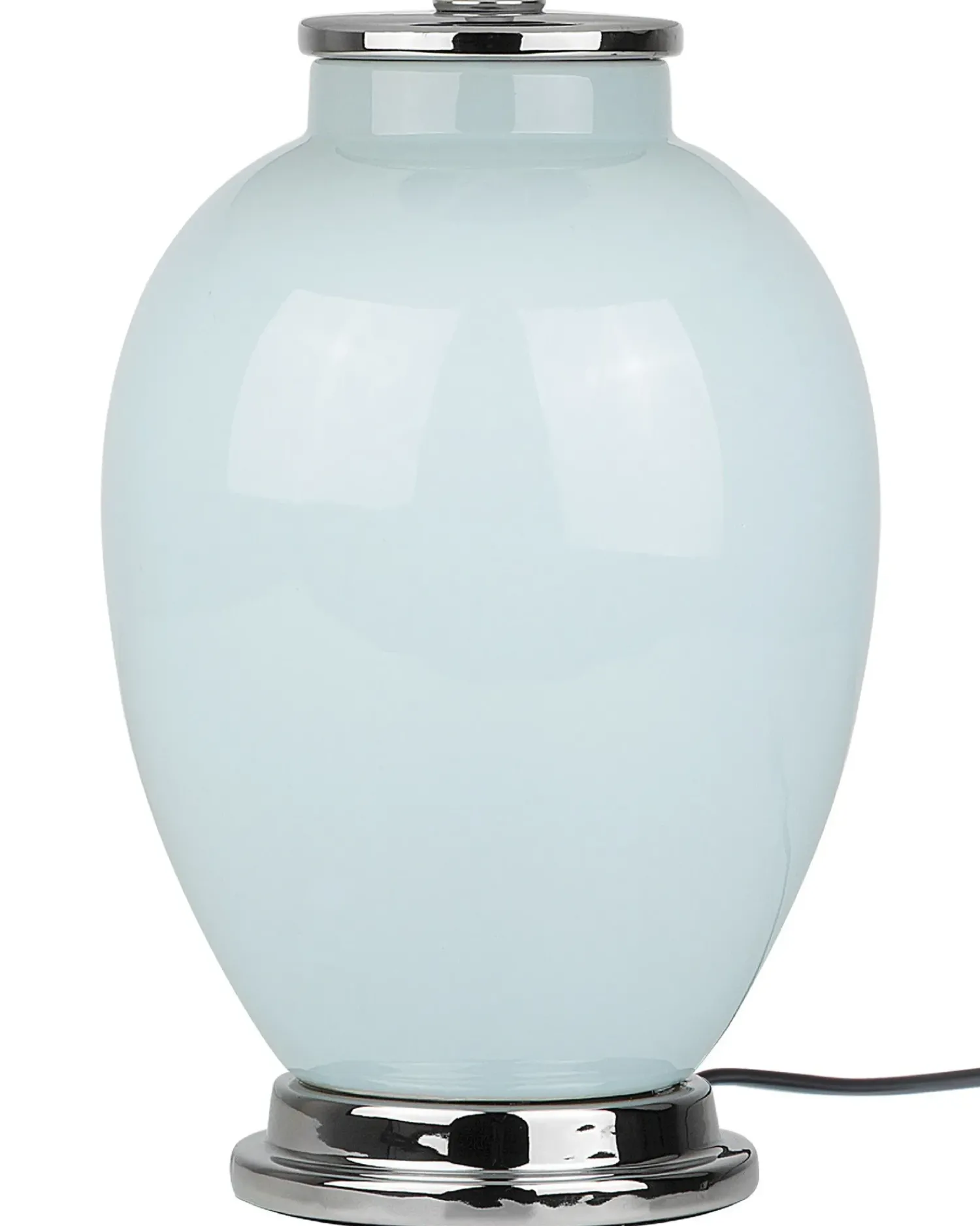 Sale Beliani Lampada da tavolo BRENTA Ceramica Azzurro Bianco Blu