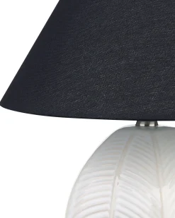 Best Beliani Lampada da tavolo CADENA Ceramica Beige Beige Nero