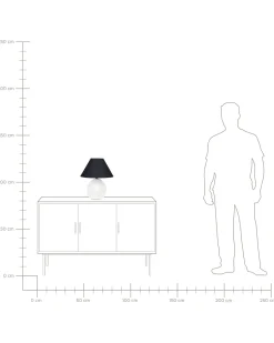 Best Beliani Lampada da tavolo CADENA Ceramica Beige Beige Nero