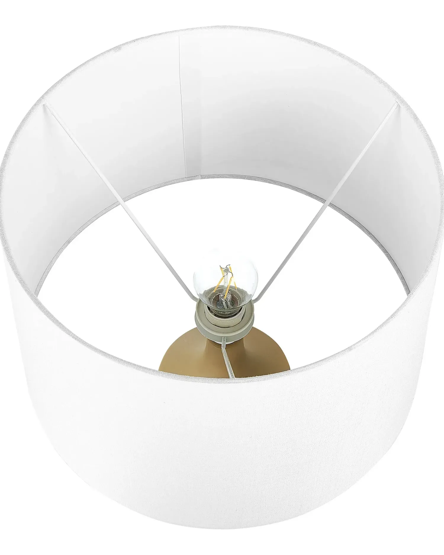 Best Beliani Lampada da tavolo CALVAS Ceramica Multicolore Bianco Beige Grigio