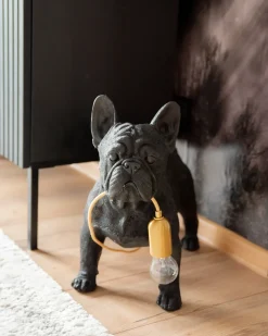 New Beliani Lampada da tavolo Cane BAXTER Nero Nero Ottone