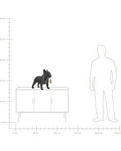 New Beliani Lampada da tavolo Cane BAXTER Nero Nero Ottone