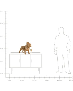 New Beliani Lampada da tavolo Cane BAXTER Oro Oro Ottone