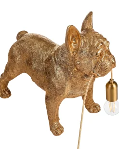 New Beliani Lampada da tavolo Cane BAXTER Oro Oro Ottone
