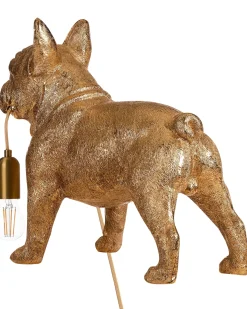 New Beliani Lampada da tavolo Cane BAXTER Oro Oro Ottone