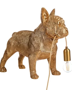 New Beliani Lampada da tavolo Cane BAXTER Oro Oro Ottone