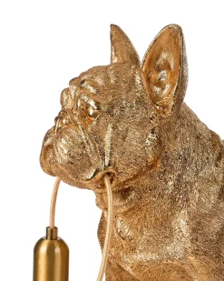 New Beliani Lampada da tavolo Cane BAXTER Oro Oro Ottone