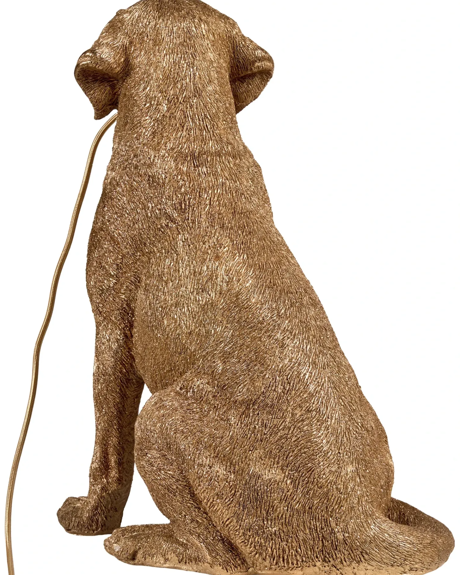 Online Beliani Lampada da tavolo Cane MARLEY Oro Oro Ottone