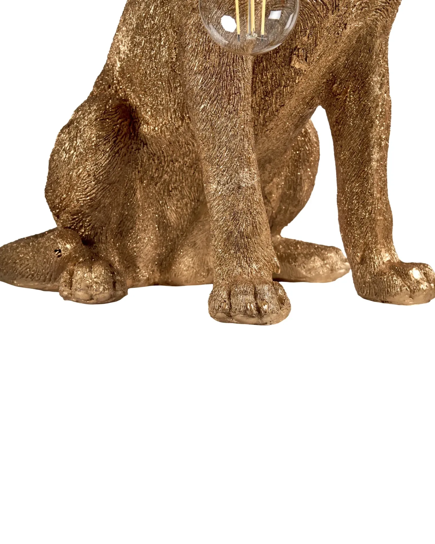 Online Beliani Lampada da tavolo Cane MARLEY Oro Oro Ottone