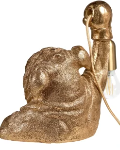 Best Beliani Lampada da tavolo Cane MIKE Oro Ottone Oro