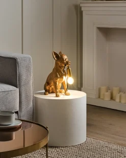 Discount Beliani Lampada da tavolo Cane ROCCO Oro Ottone Oro