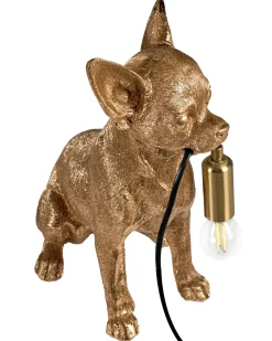 Discount Beliani Lampada da tavolo Cane ROCCO Oro Ottone Oro