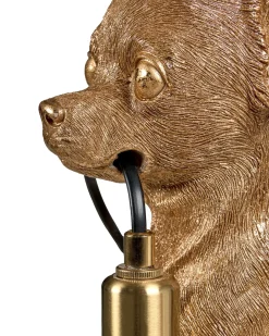 Discount Beliani Lampada da tavolo Cane ROCCO Oro Ottone Oro