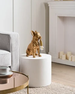 Discount Beliani Lampada da tavolo Cane ROCCO Oro Ottone Oro