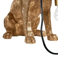 Discount Beliani Lampada da tavolo Cane ROCCO Oro Ottone Oro