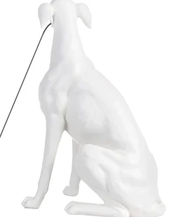 New Beliani Lampada da tavolo Cane SPRINT Bianco Bianco Ottone