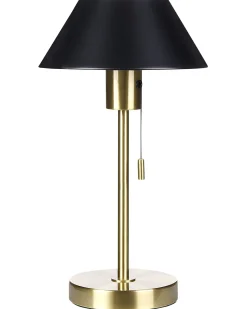 Hot Beliani Lampada da tavolo CAPARO Metallo Nero/Oro Oro Nero