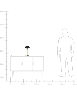 Hot Beliani Lampada da tavolo CAPARO Metallo Nero/Oro Oro Nero