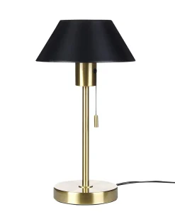 Hot Beliani Lampada da tavolo CAPARO Metallo Nero/Oro Oro Nero