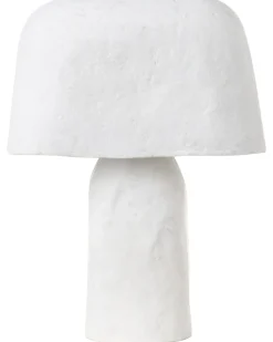 Sale Beliani Lampada da tavolo CARRASCO Cartapesta Bianco