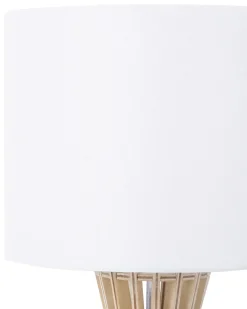 New Beliani Lampada da tavolo CARRION Marrone/Bianco Bianco Marrone