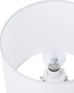 New Beliani Lampada da tavolo CARRION Marrone/Bianco Bianco Marrone